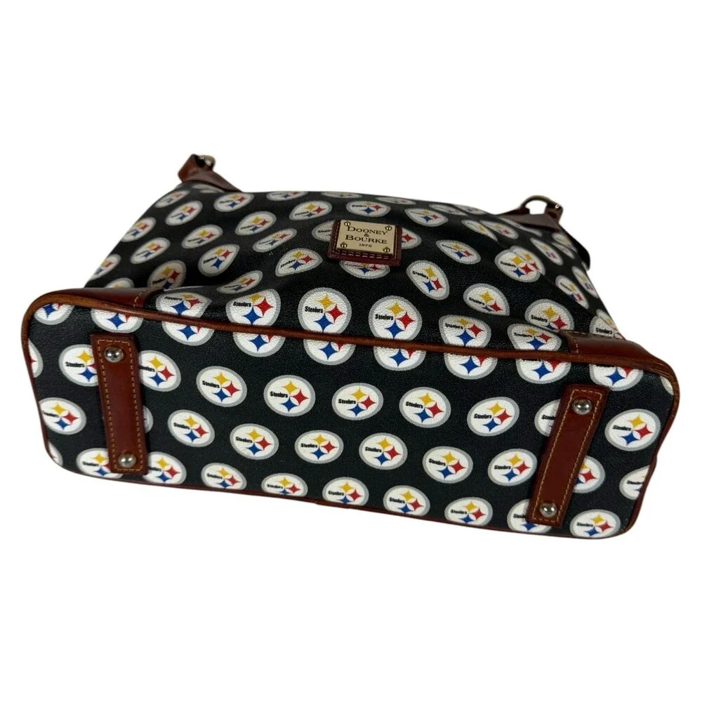 Dooney & Bourke Pittsburgh Steelers NFL Football Shoulder Hobo Bag Purse